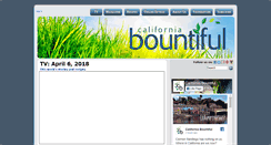 Desktop Screenshot of californiabountiful.com